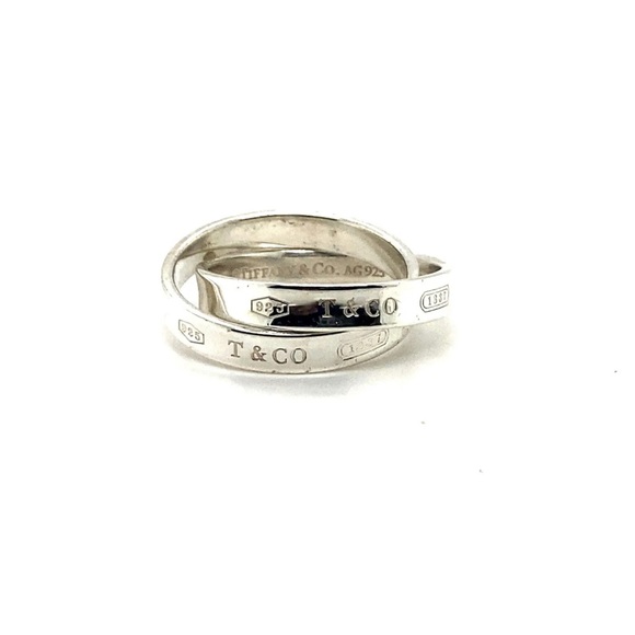 Tiffany & Co. Jewelry - Tiffany & Co. 1837 Sterling Silver Interlocking Circles Band Ring Size 7